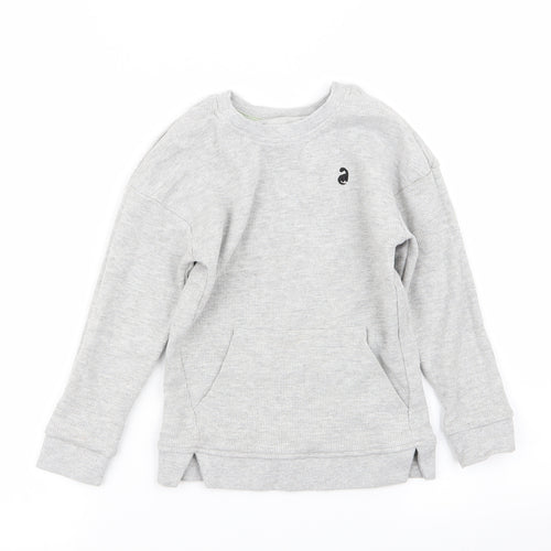 Asda George Boys Grey   Pullover Jumper Size 5-6 Years