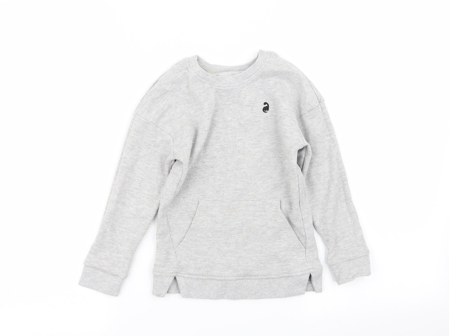 Asda George Boys Grey   Pullover Jumper Size 5-6 Years