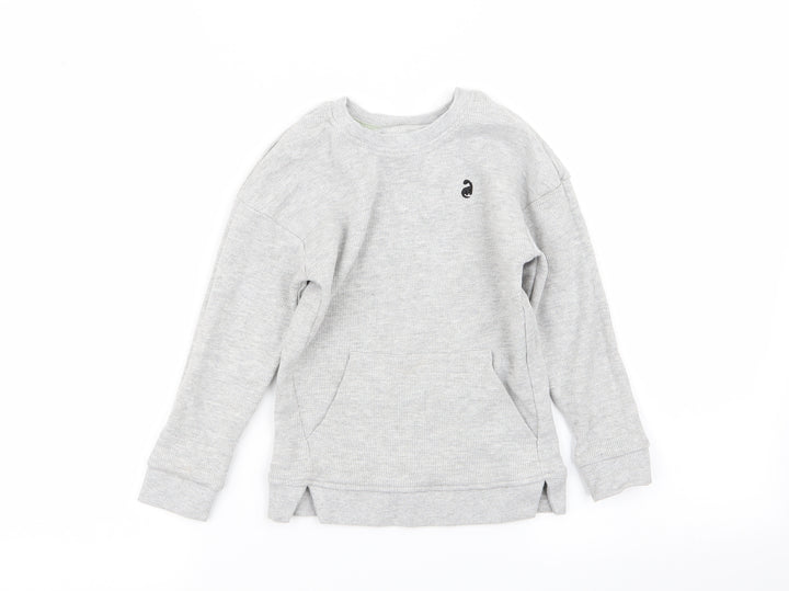 Asda George Boys Grey   Pullover Jumper Size 5-6 Years