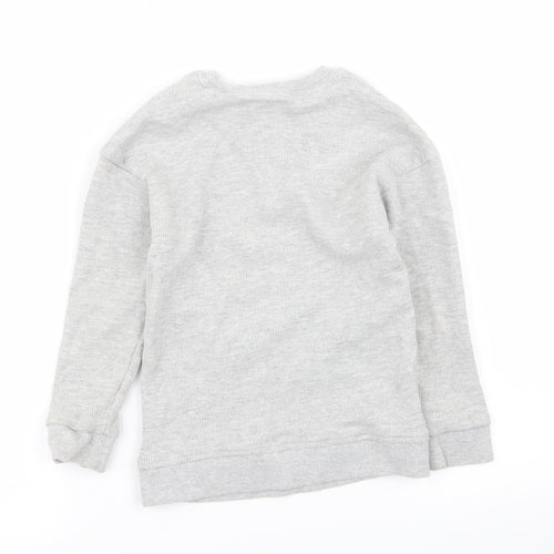 Asda George Boys Grey   Pullover Jumper Size 5-6 Years