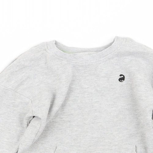 Asda George Boys Grey   Pullover Jumper Size 5-6 Years