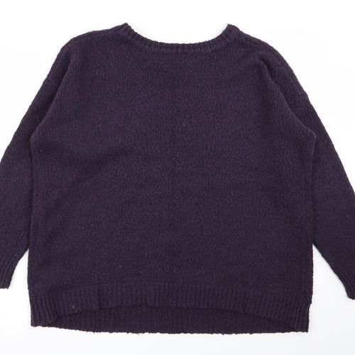Peacocks Womens Purple   Pullover Jumper Size M
