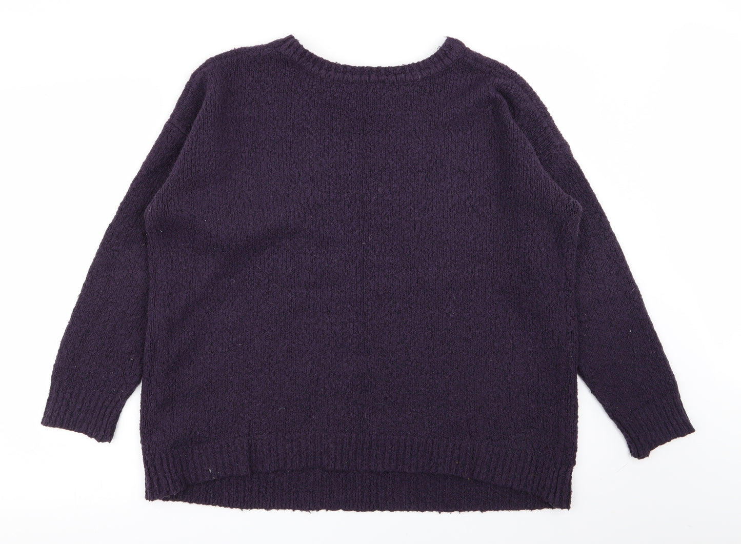 Peacocks Womens Purple   Pullover Jumper Size M