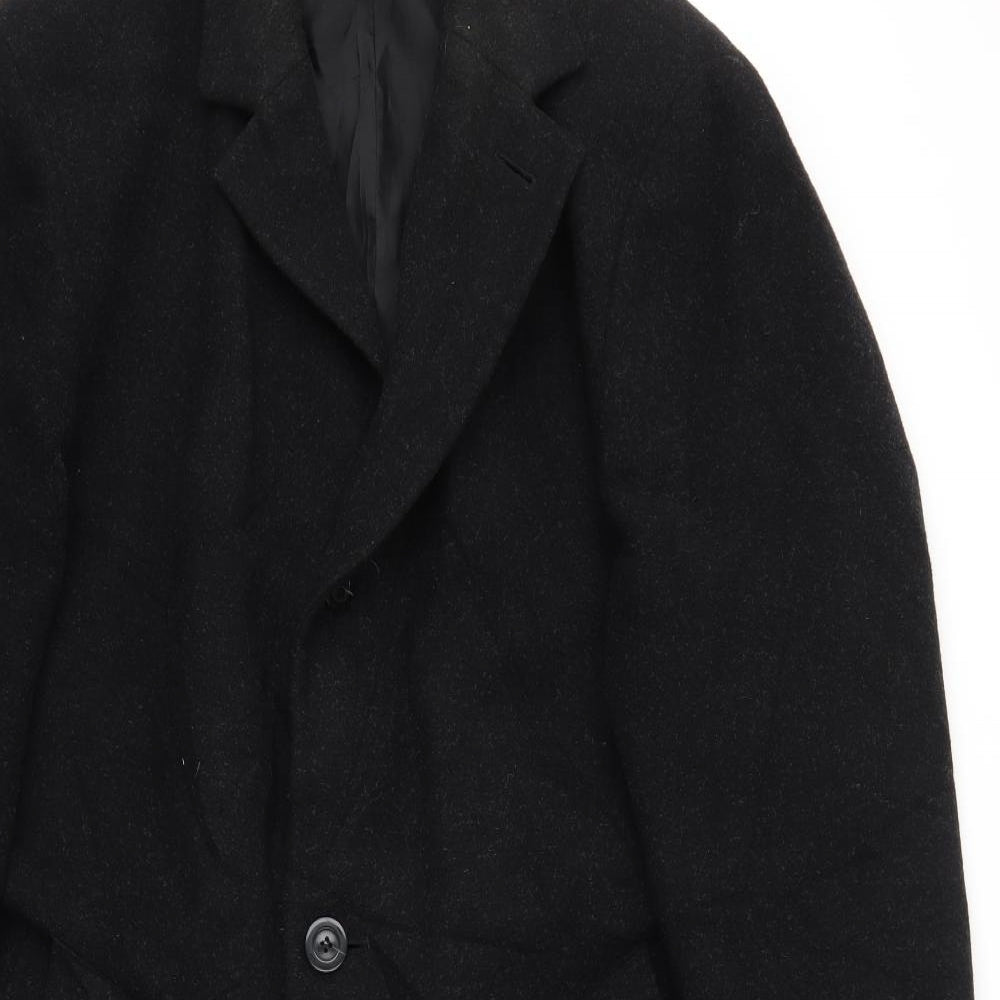 M&S Mens Black   Jacket Coat Size L