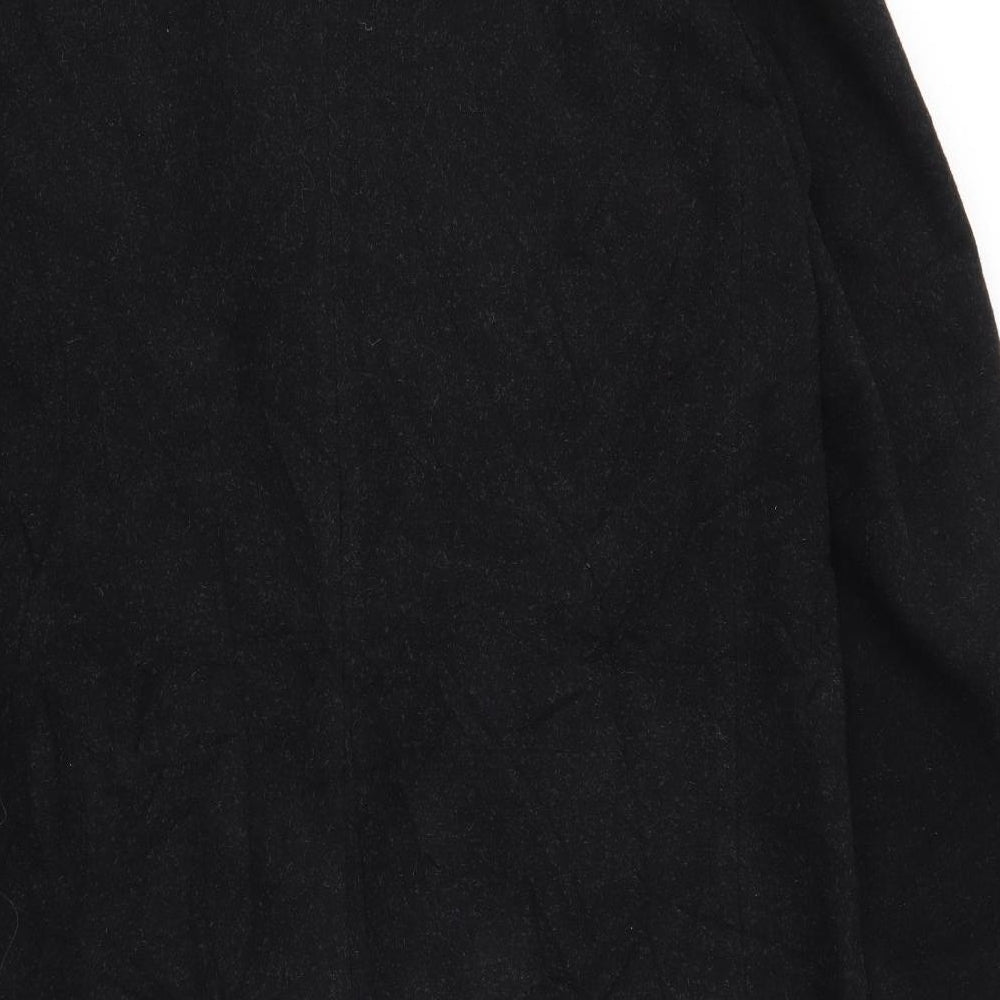M&S Mens Black   Jacket Coat Size L