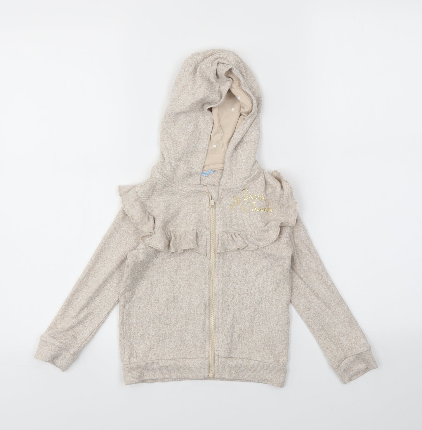 George Girls Ivory   Full Zip Jumper Size 2-3 Years
