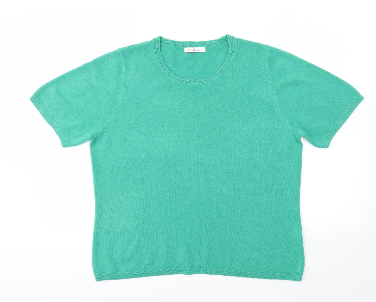 M&S Womens Green   Pullover Jumper Size 16