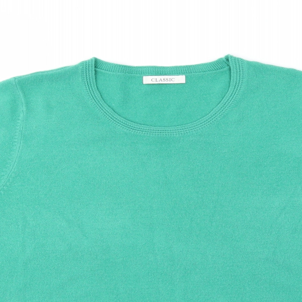 M&S Womens Green   Pullover Jumper Size 16