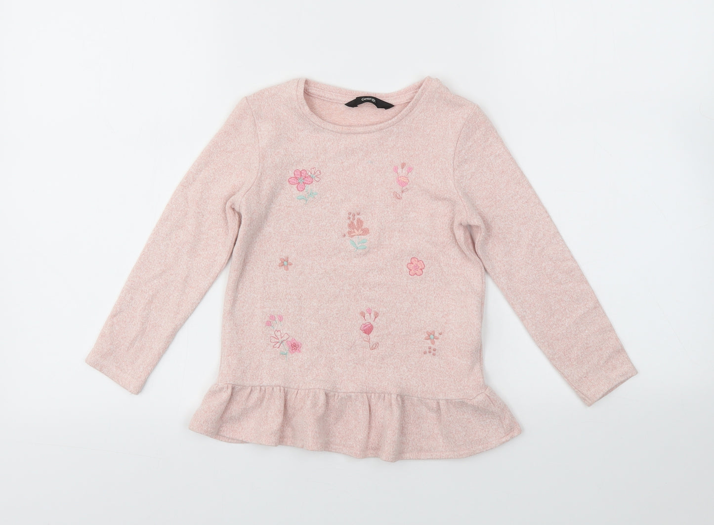 George Girls Pink   Pullover Jumper Size 3-4 Years