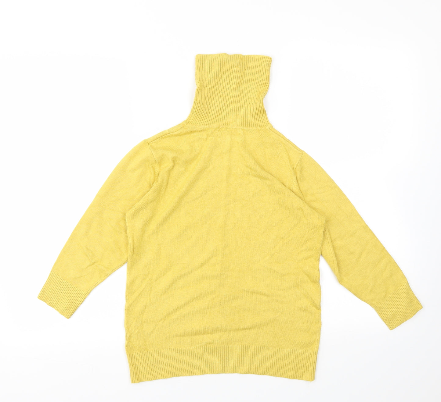 Preworn Womens Yellow   Basic T-Shirt Size 12