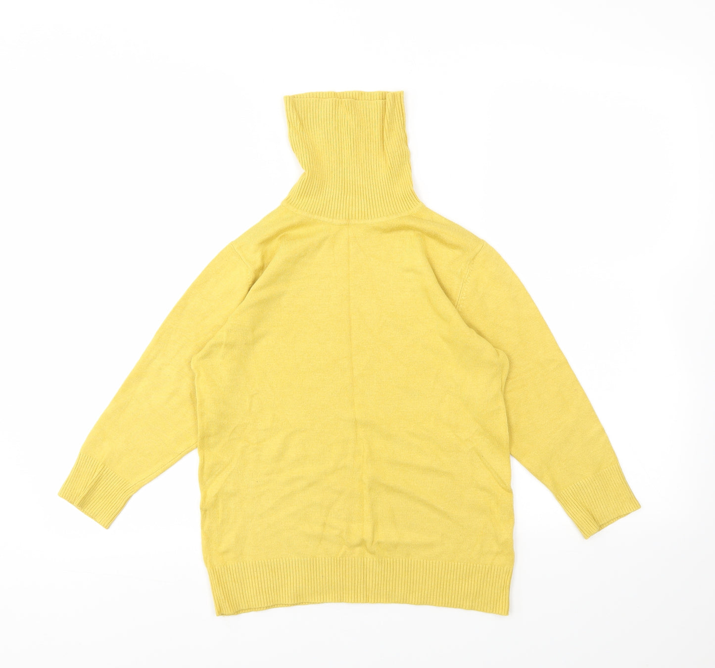 Preworn Womens Yellow   Basic T-Shirt Size 12