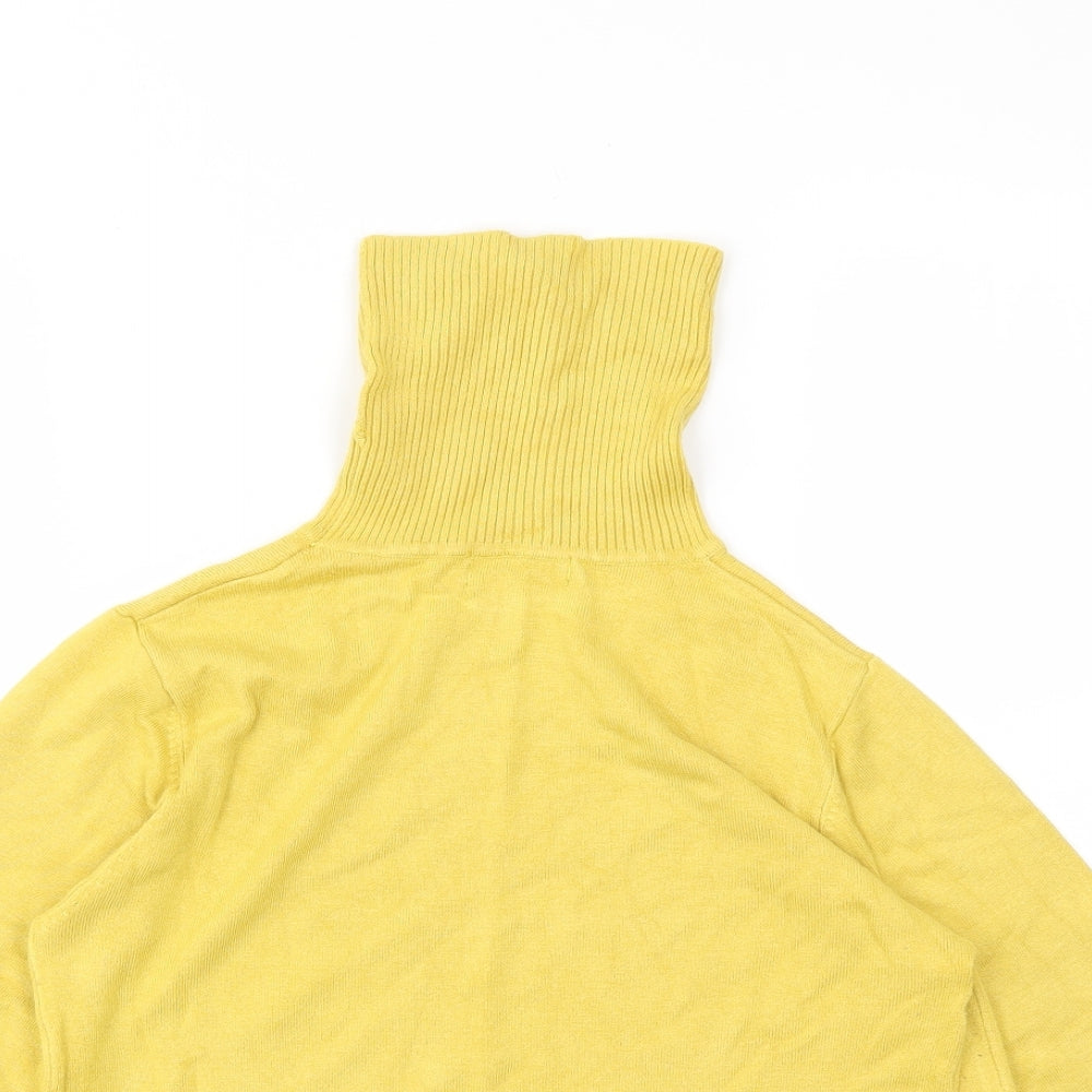 Preworn Womens Yellow   Basic T-Shirt Size 12