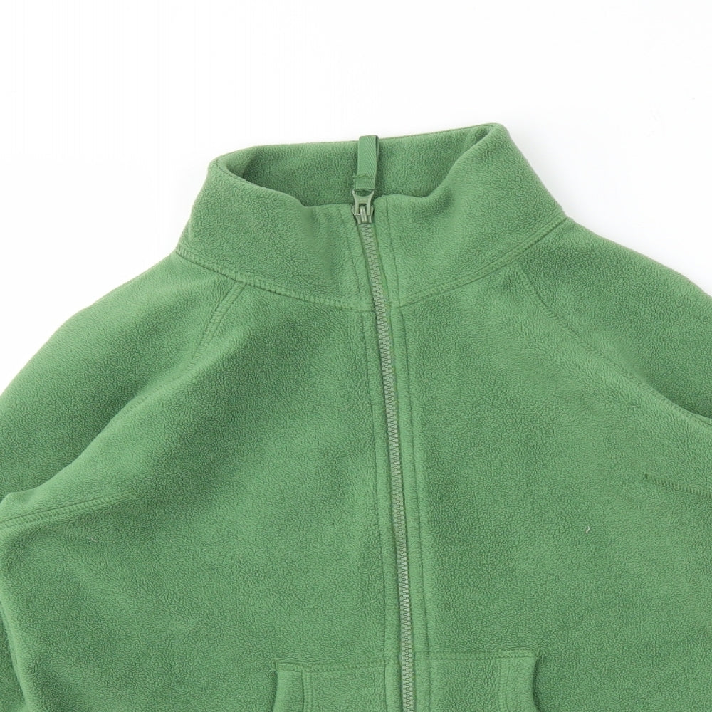 M&S Womens Green   Full Zip Jumper Size 10