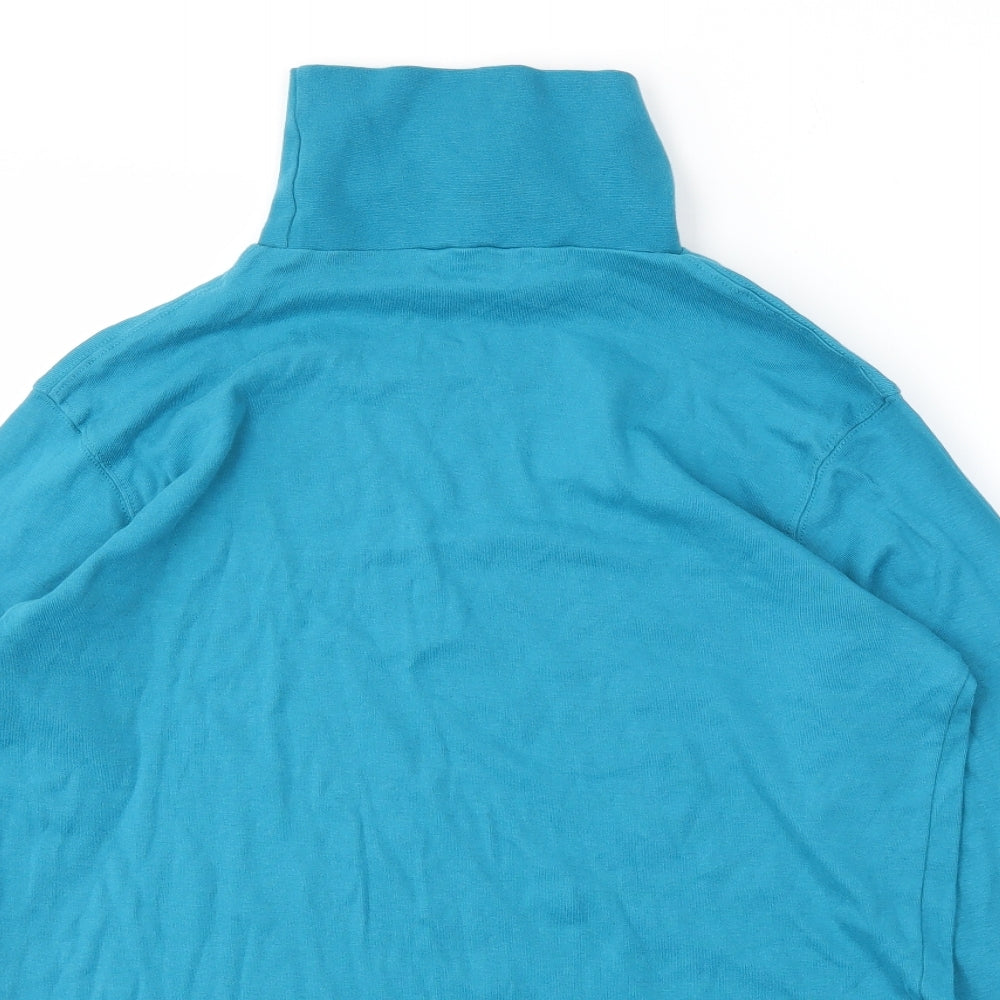 Cotton Traders Womens Blue   Pullover Jumper Size L