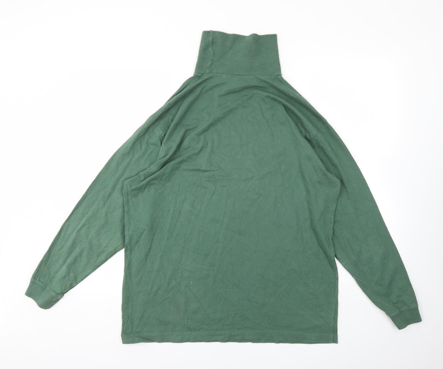 Cotton Traders Mens Green    T-Shirt Size L