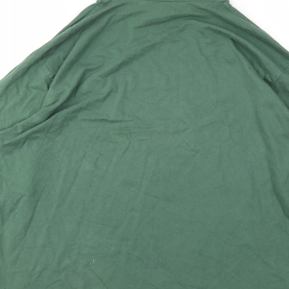 Cotton Traders Mens Green    T-Shirt Size L