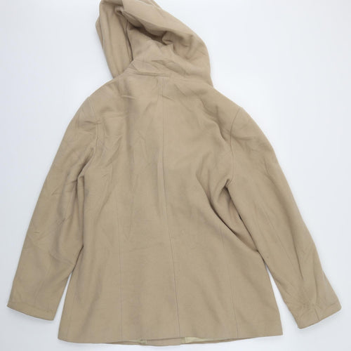 Preworn Womens Beige   Jacket Coat Size 14