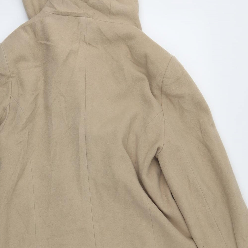 Preworn Womens Beige   Jacket Coat Size 14