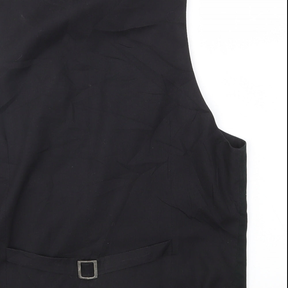 Debenhams Mens Black   Jacket Suit Waistcoat Size L