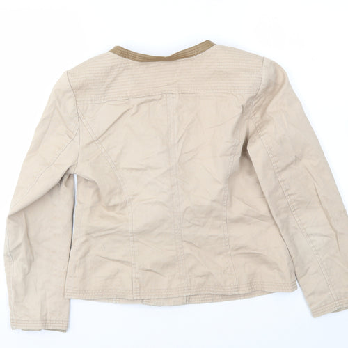 CC Womens Beige   Jacket Coat Size 10