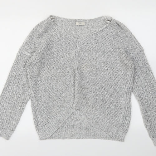 JACQUELINE  Womens Grey   Pullover Jumper Size M