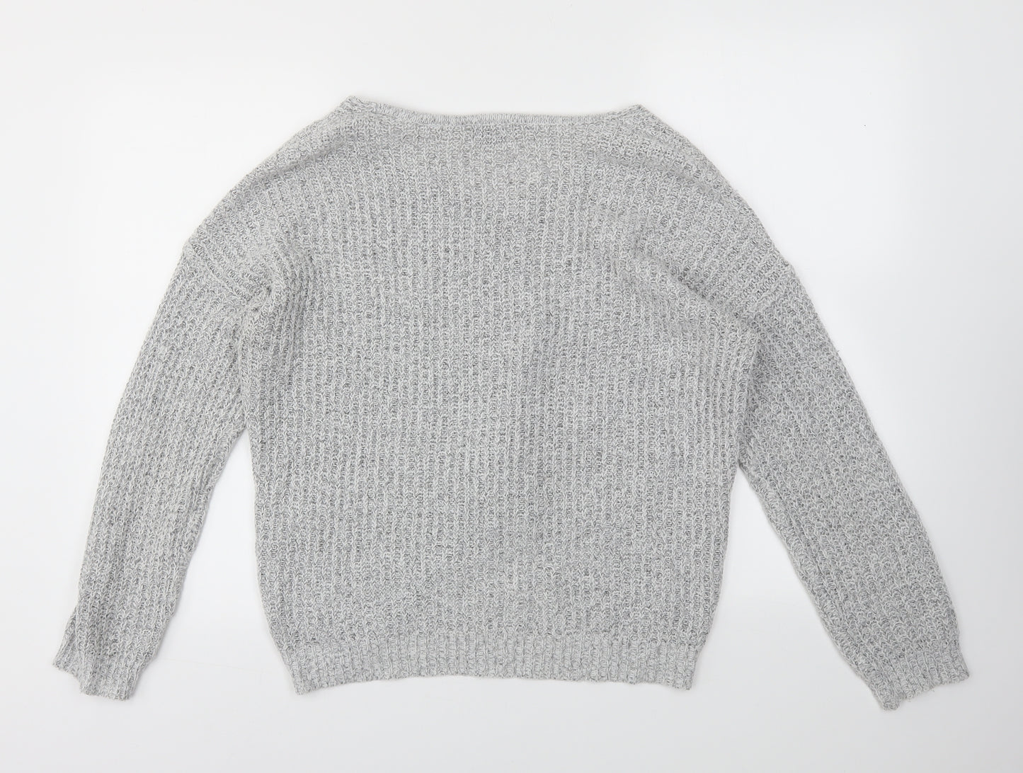 JACQUELINE  Womens Grey   Pullover Jumper Size M