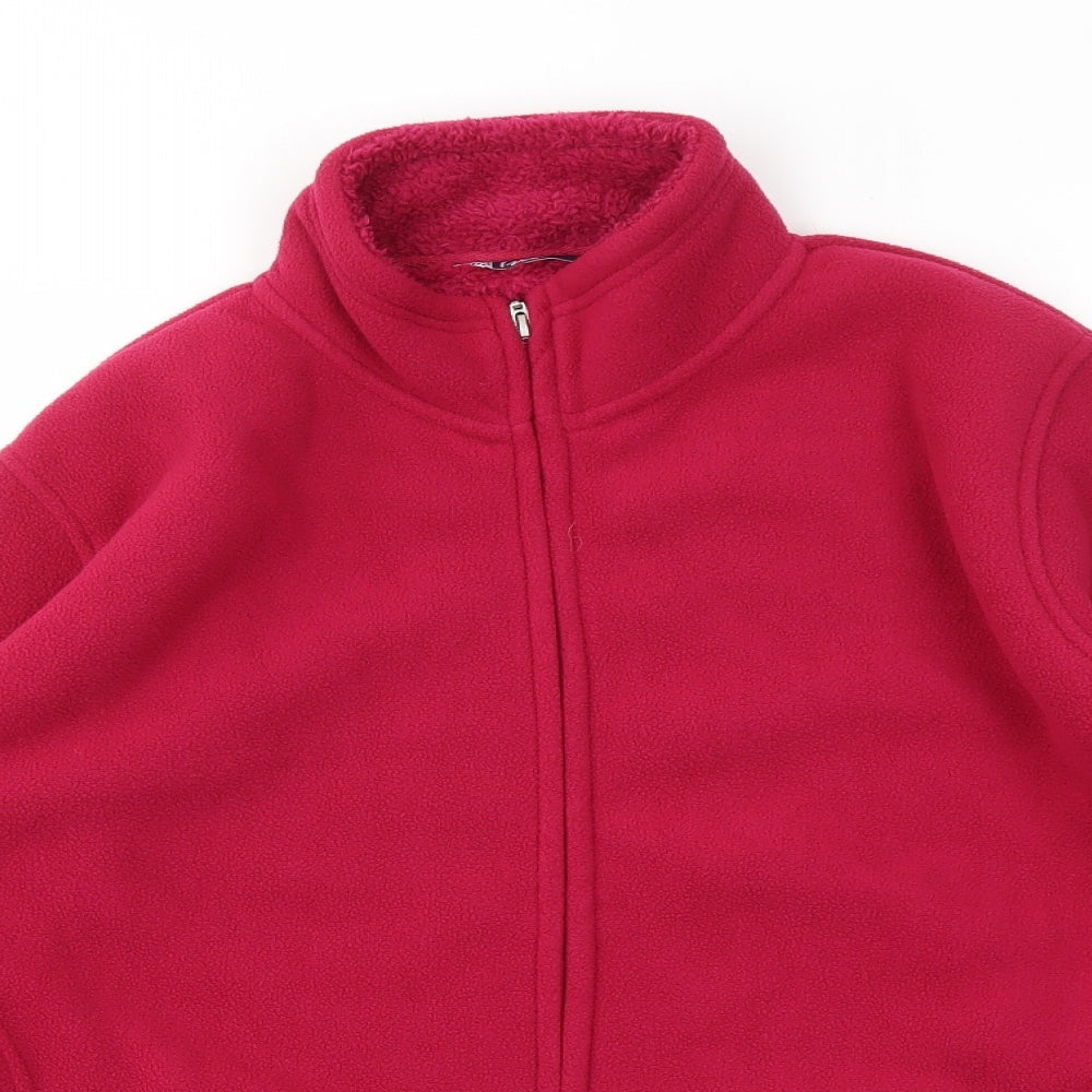 ISLE Womens Purple   Full Zip Sweatshirt Size L