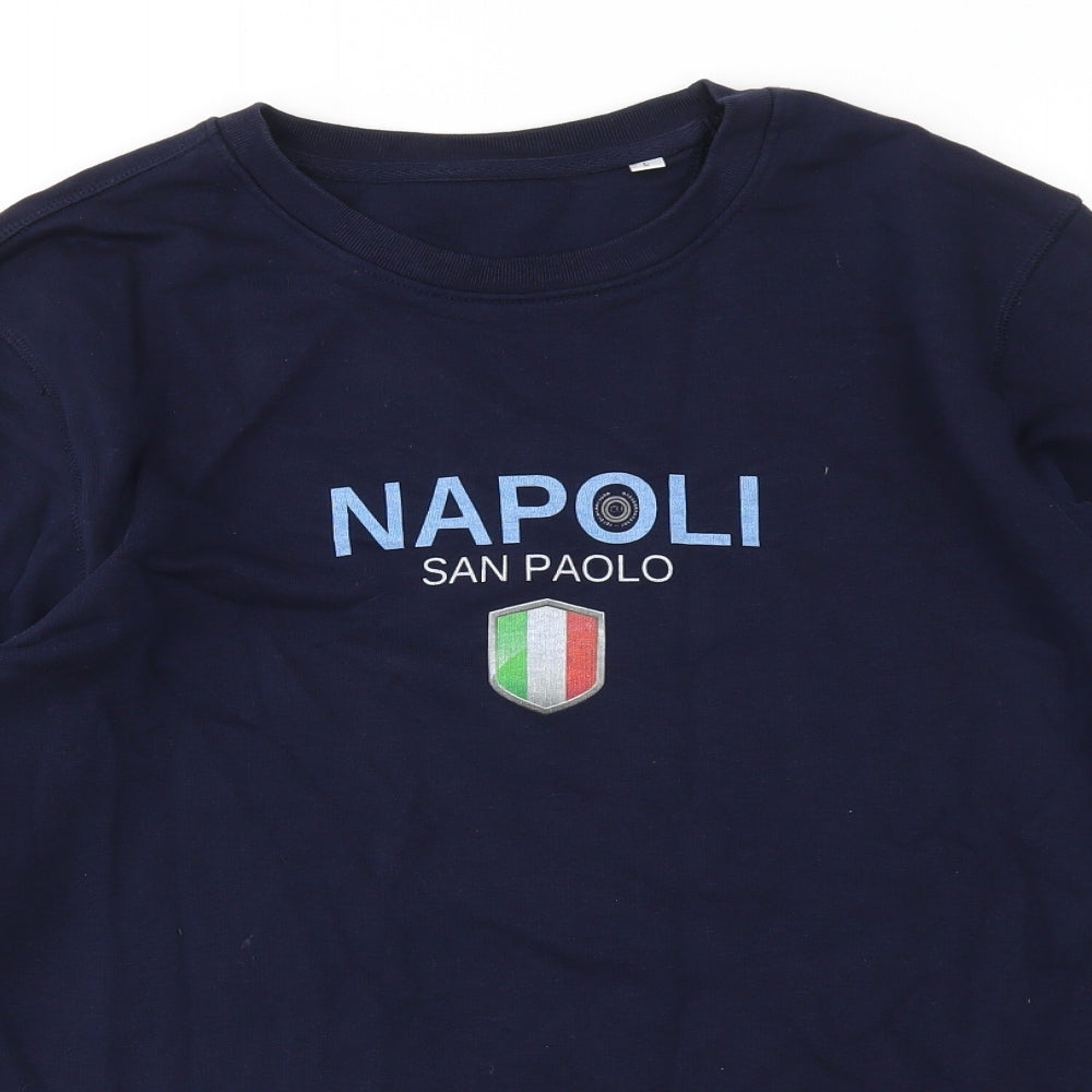 Preworn Mens Blue   Pullover Sweatshirt Size L