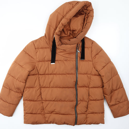 George Womens Orange   Jacket Coat Size 18