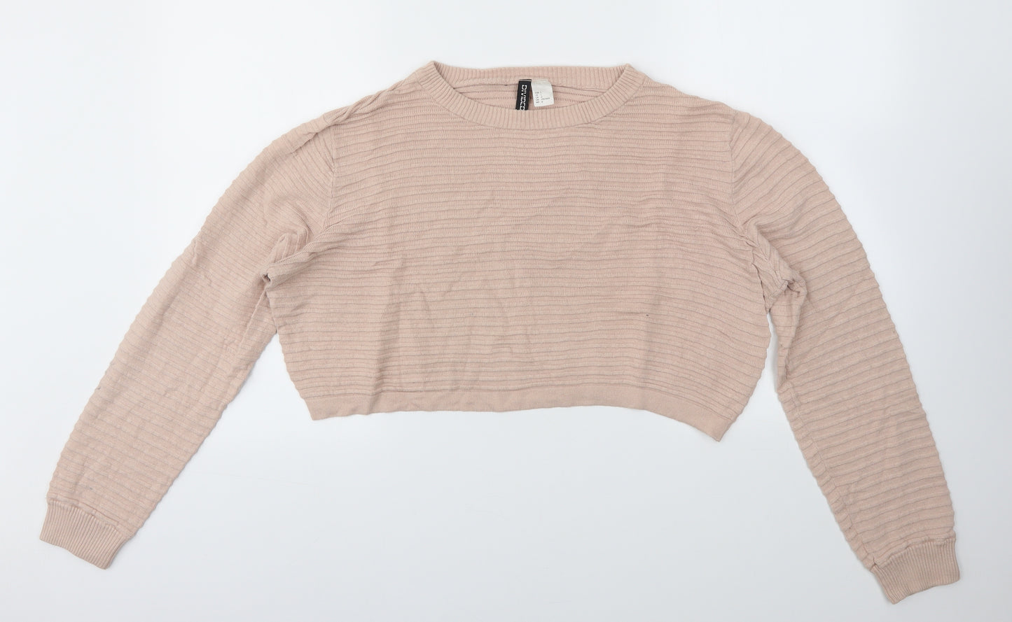 H&M Womens Orange   Pullover Jumper Size L