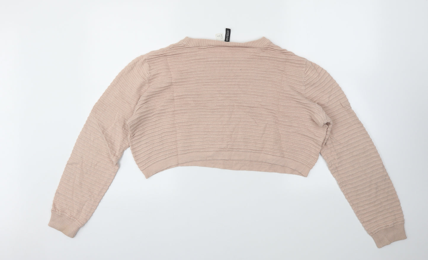 H&M Womens Orange   Pullover Jumper Size L