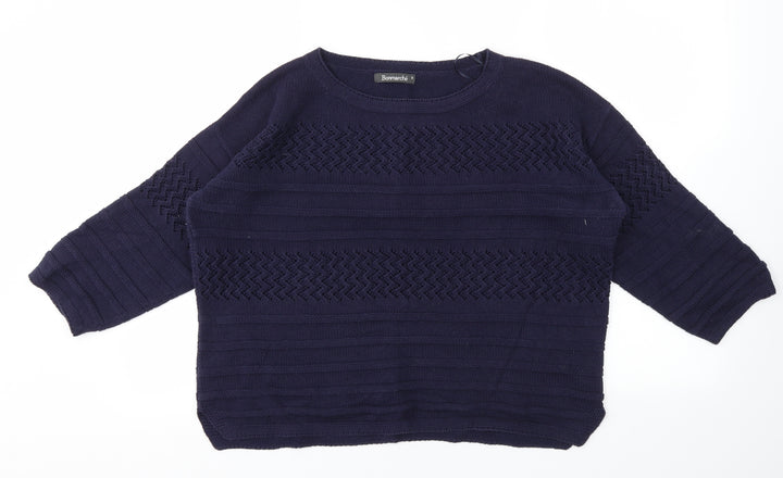 Bonmarché Womens Blue   Pullover Jumper Size S