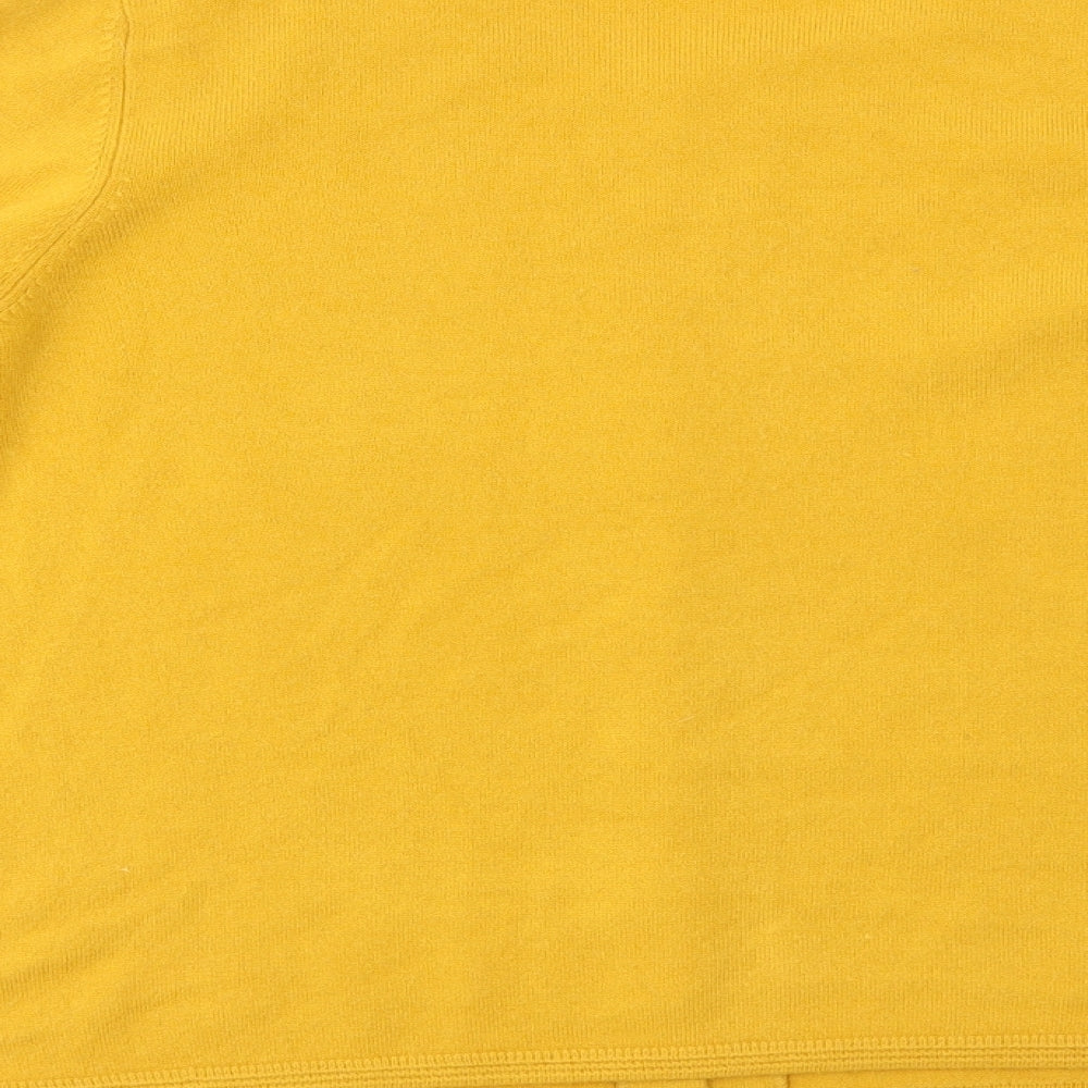 M&S Womens Yellow   Cardigan Jumper Size 16
