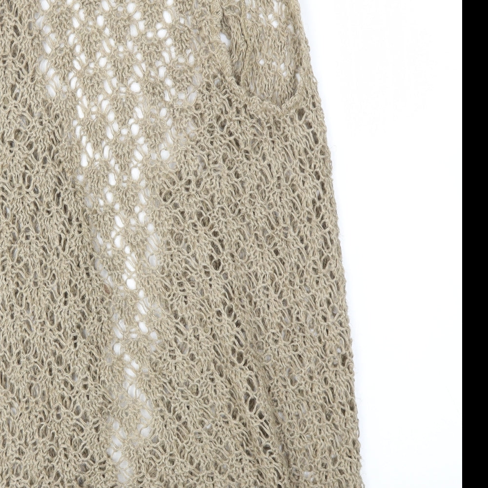 Stone Valley Womens Beige   Cardigan Jumper One Size