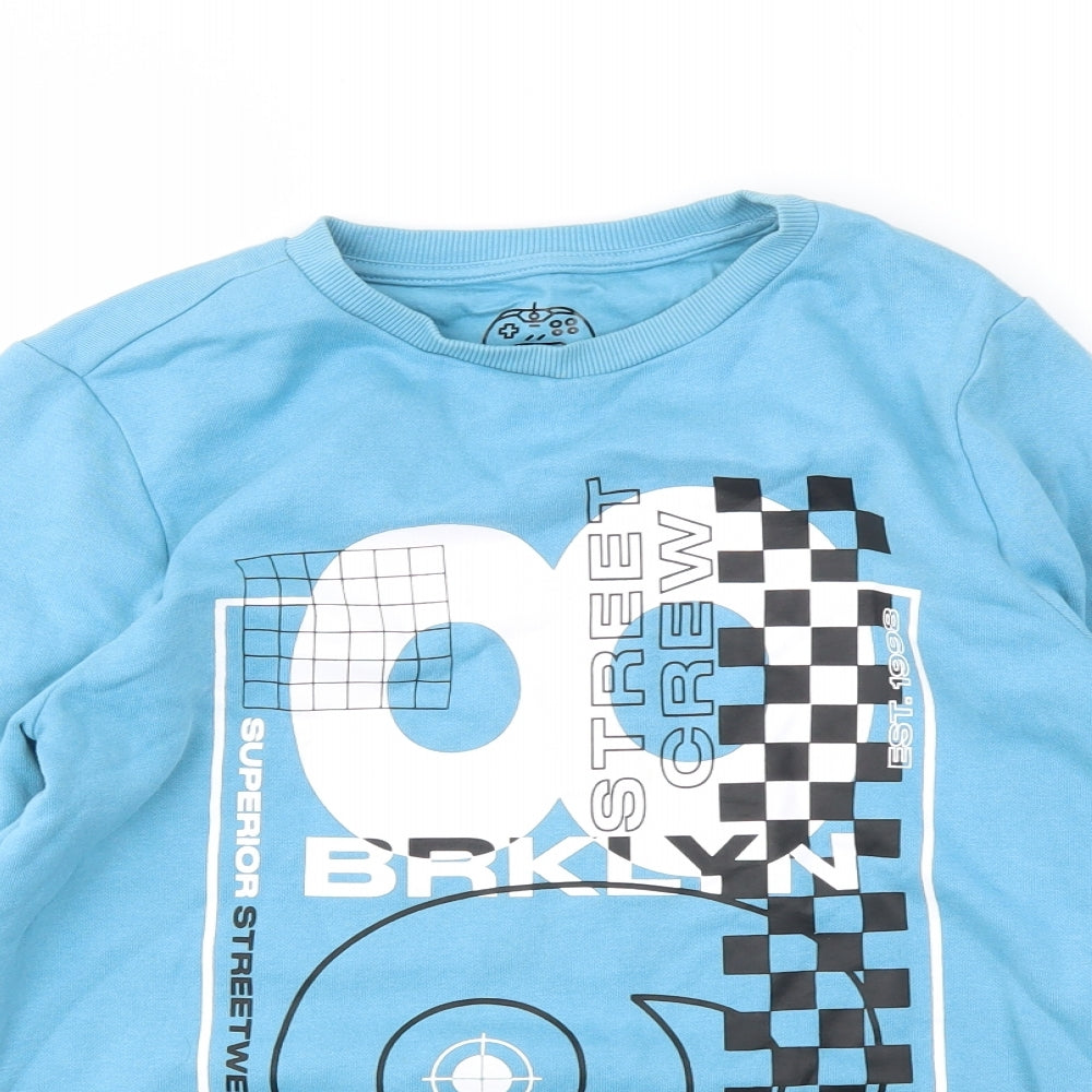 F&F Boys Blue   Pullover Sweatshirt Size 12-13 Years