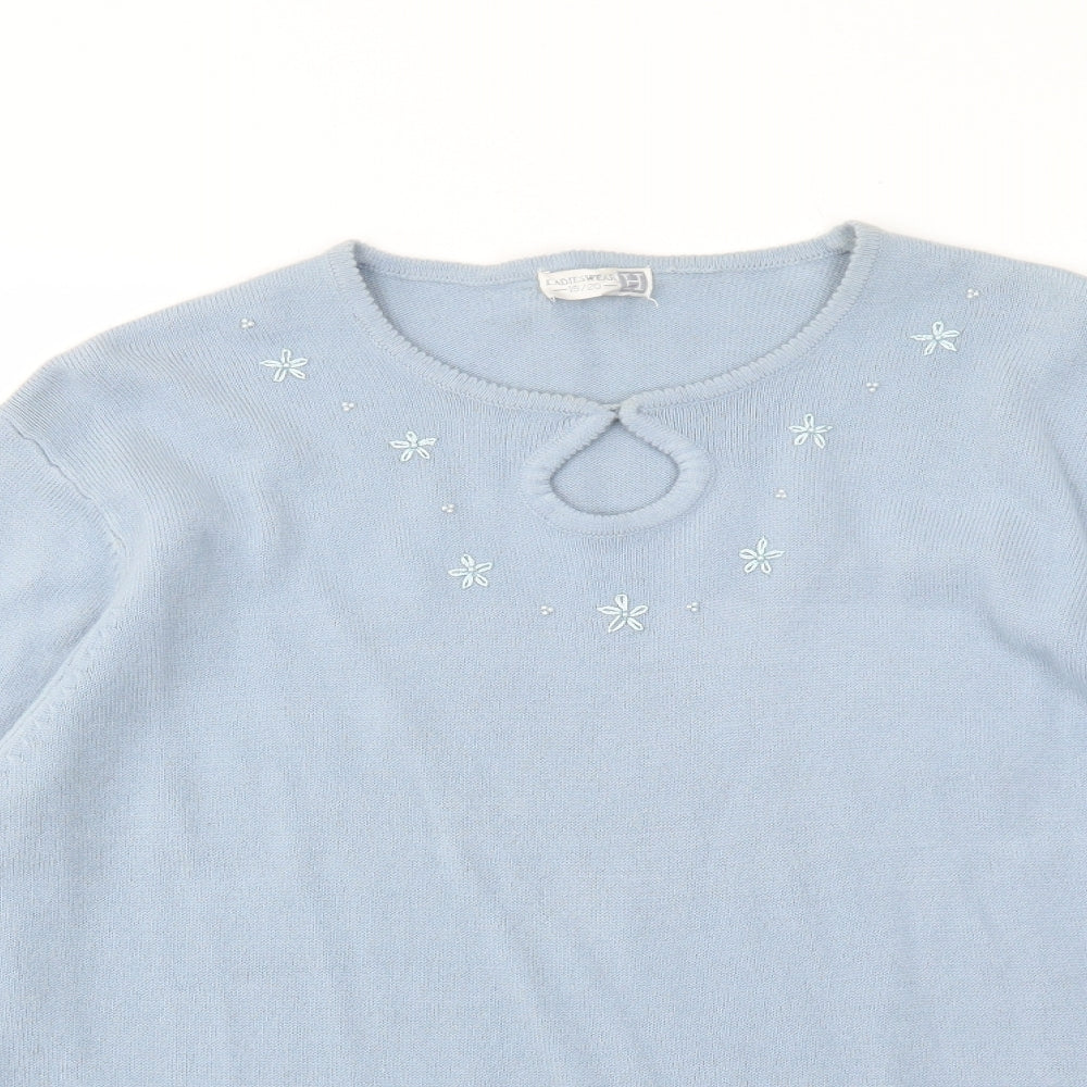 ladieswear Womens Blue   Pullover Jumper Size 18