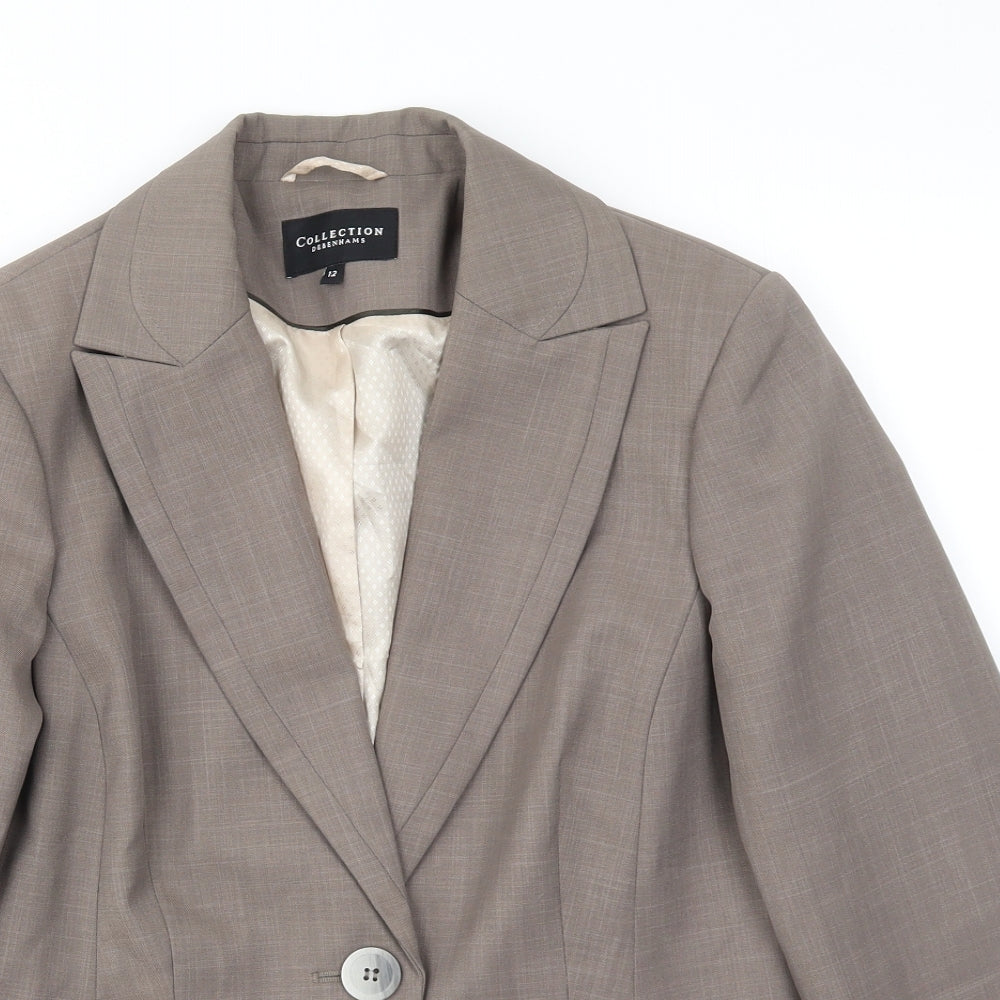 Debenhams Womens Brown   Jacket Blazer Size 12