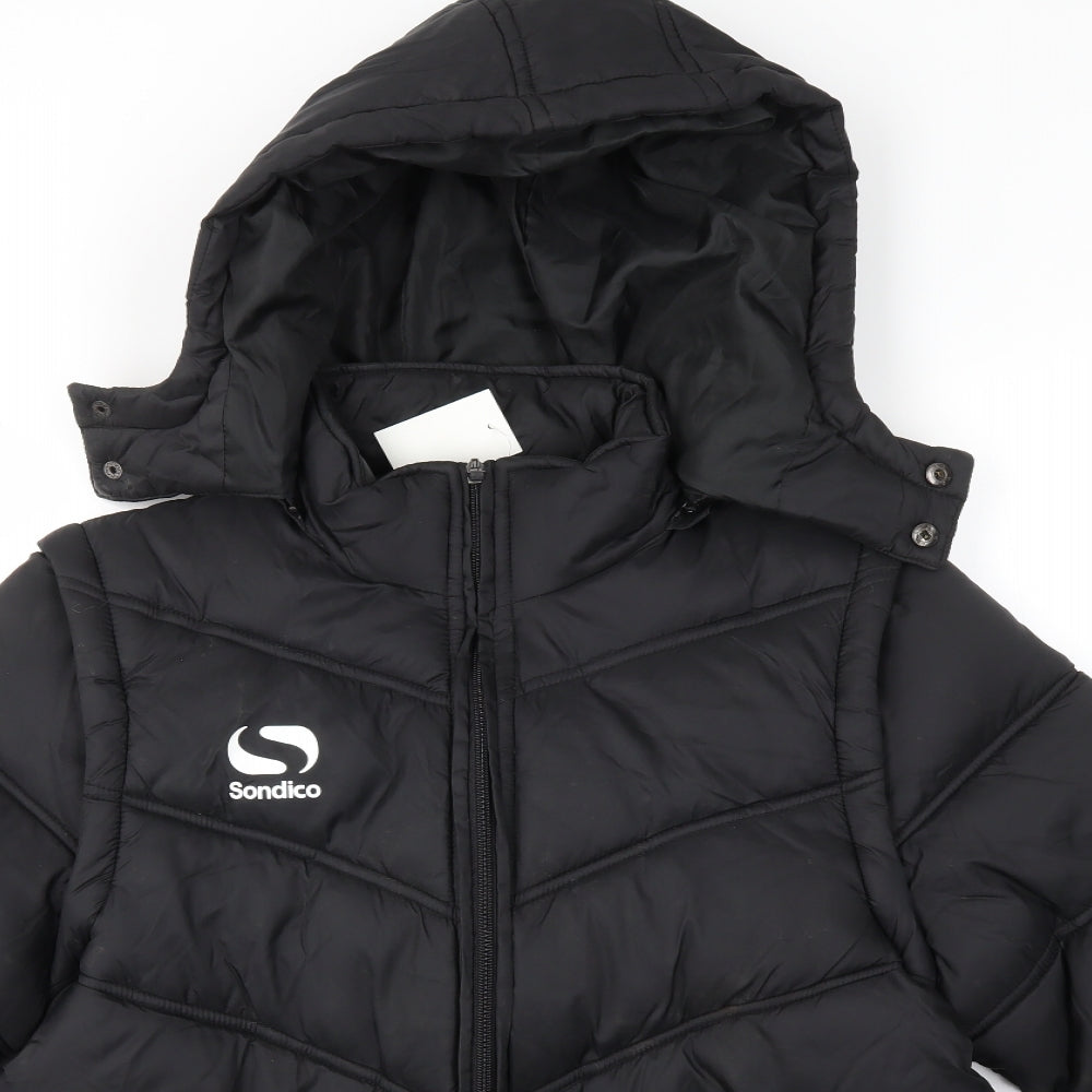 Sondico Mens Black   Jacket Coat Size S