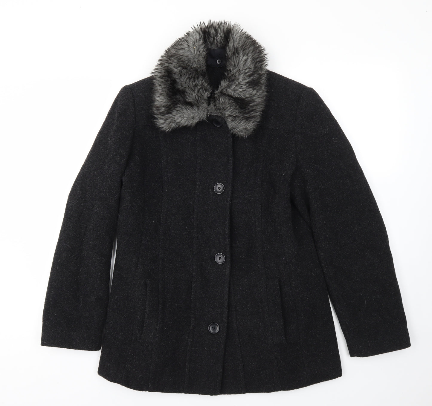 Klass Womens Grey   Jacket Coat Size 12
