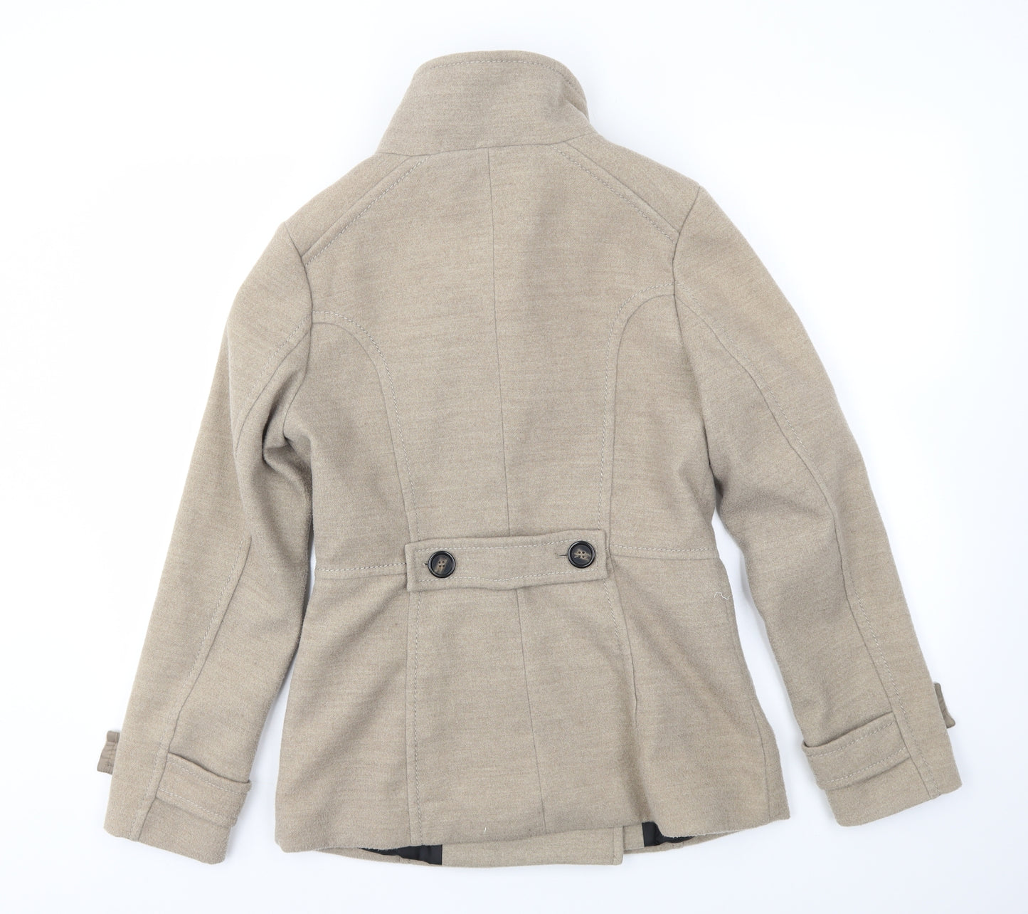 H&M Womens Beige   Jacket Coat Size 8