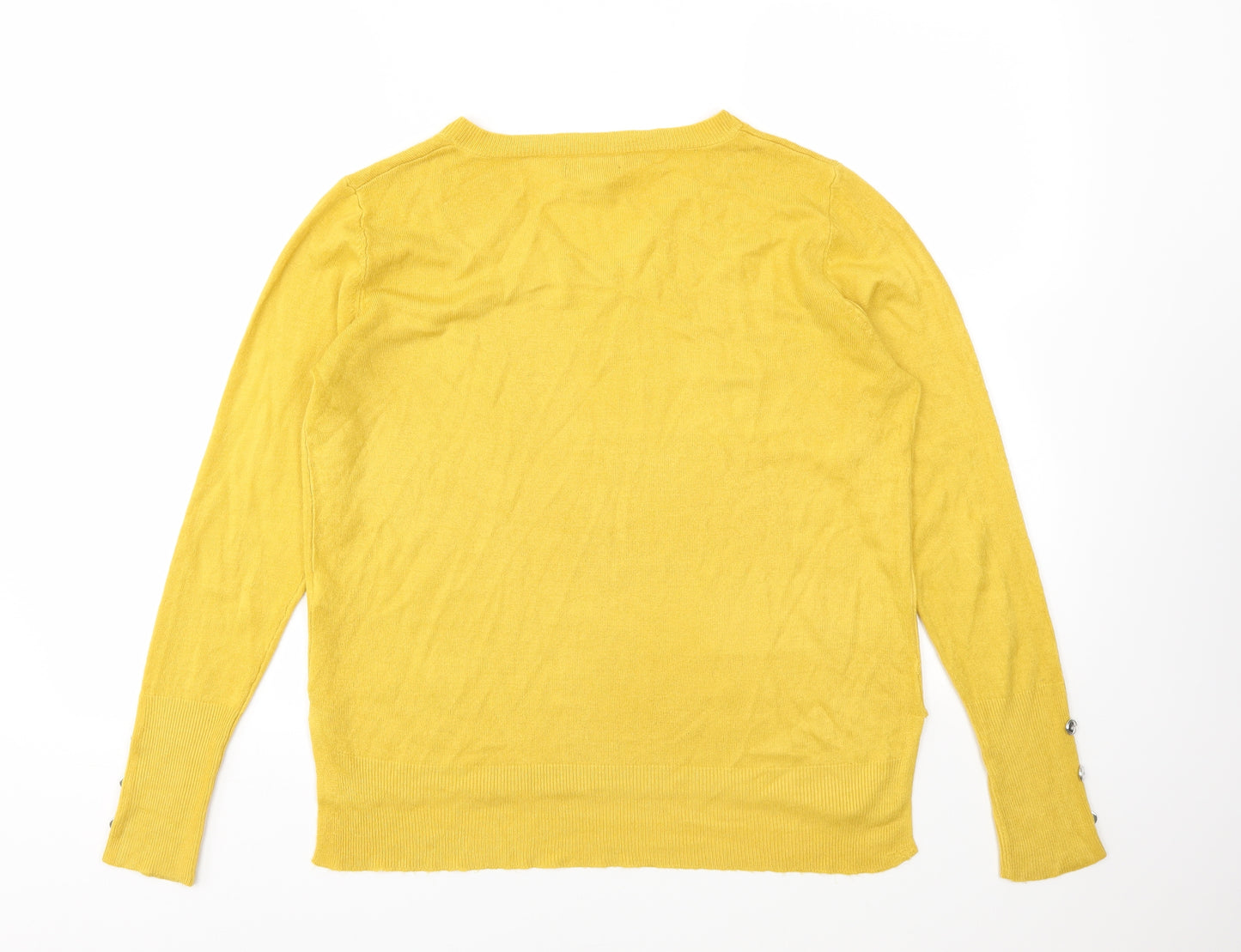 Primark Womens Yellow   Pullover Jumper Size S
