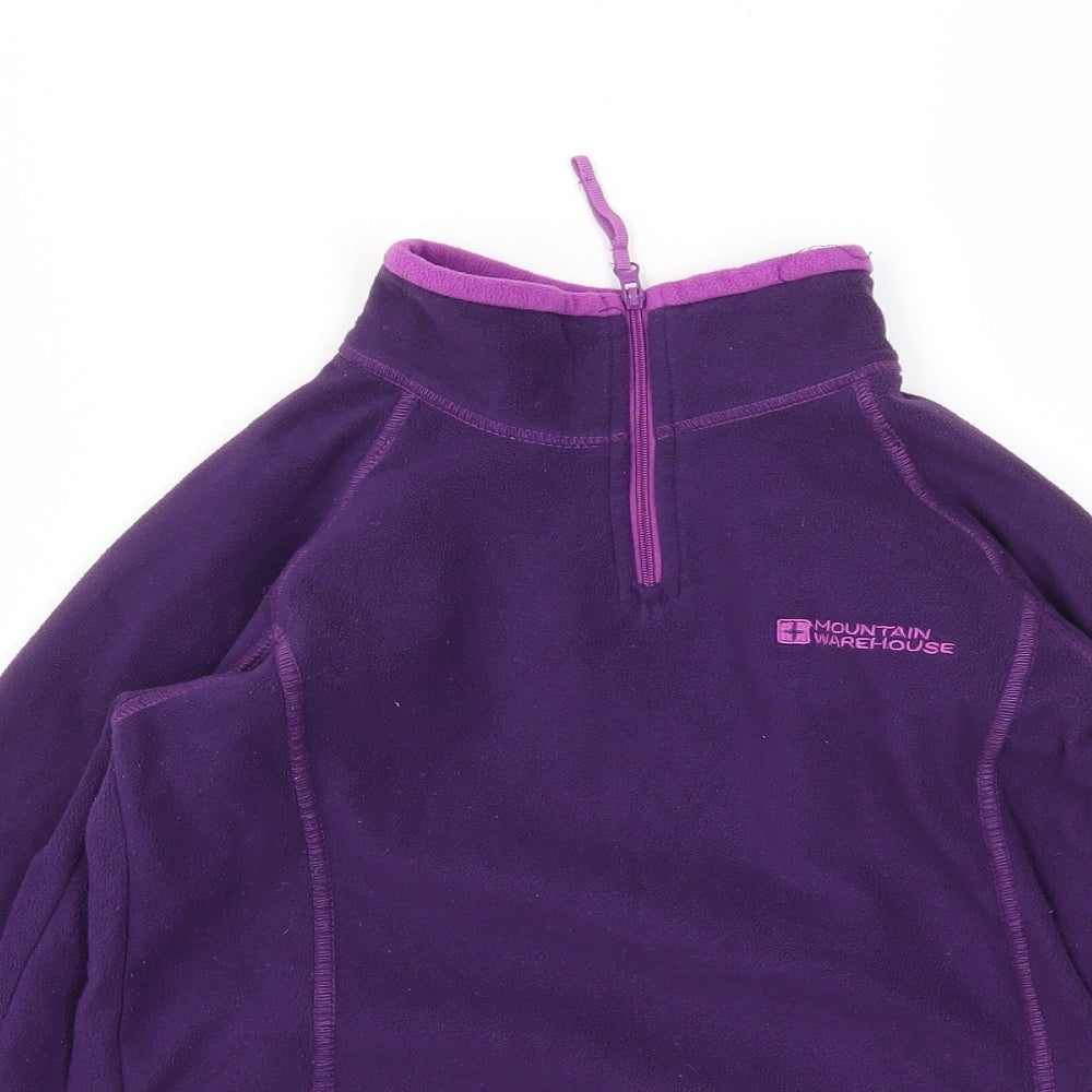 moutain warhouse Girls Purple   Pullover Hoodie Size 9-10 Years