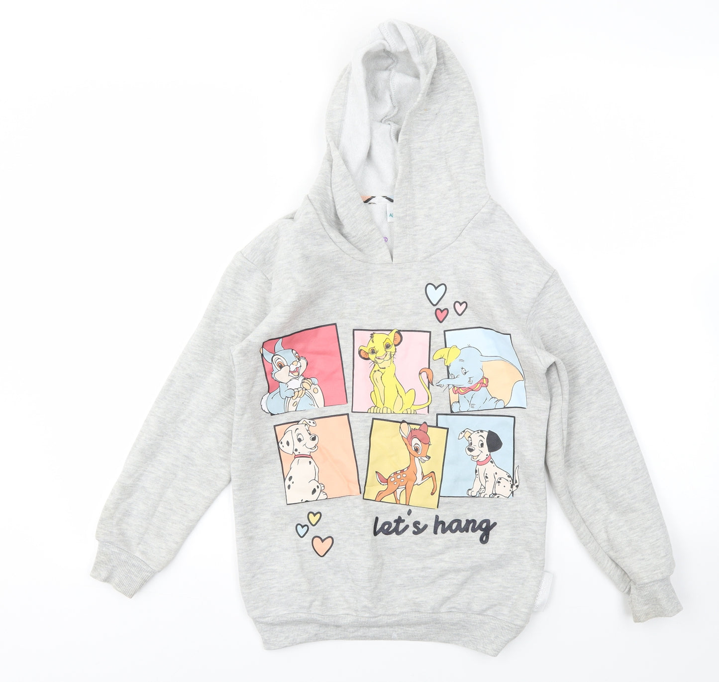 Disney Girls Grey   Pullover Jumper Size 8-9 Years