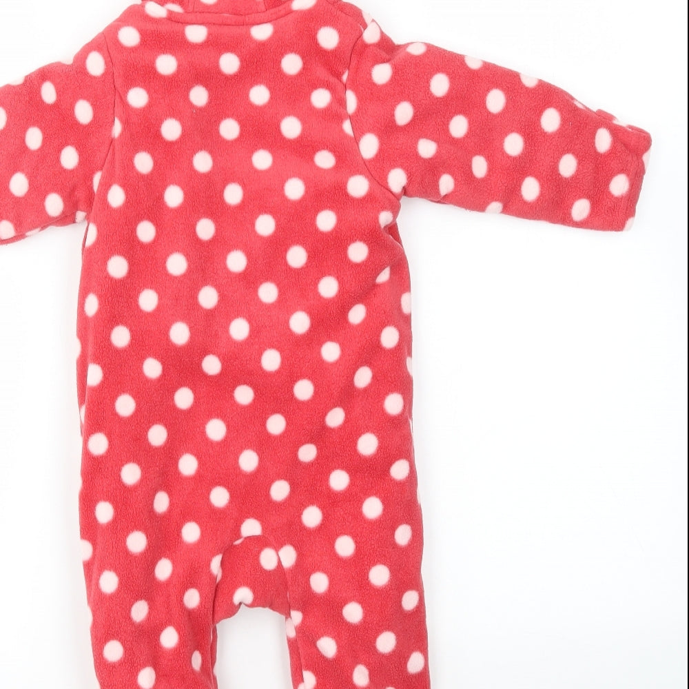 M&S Baby Red Polka Dot  Babygrow One-Piece Size 6-9 Months