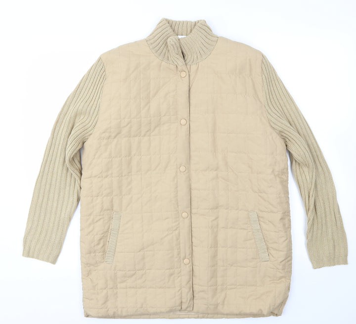 Damart Womens Beige Jacket Coat Size M