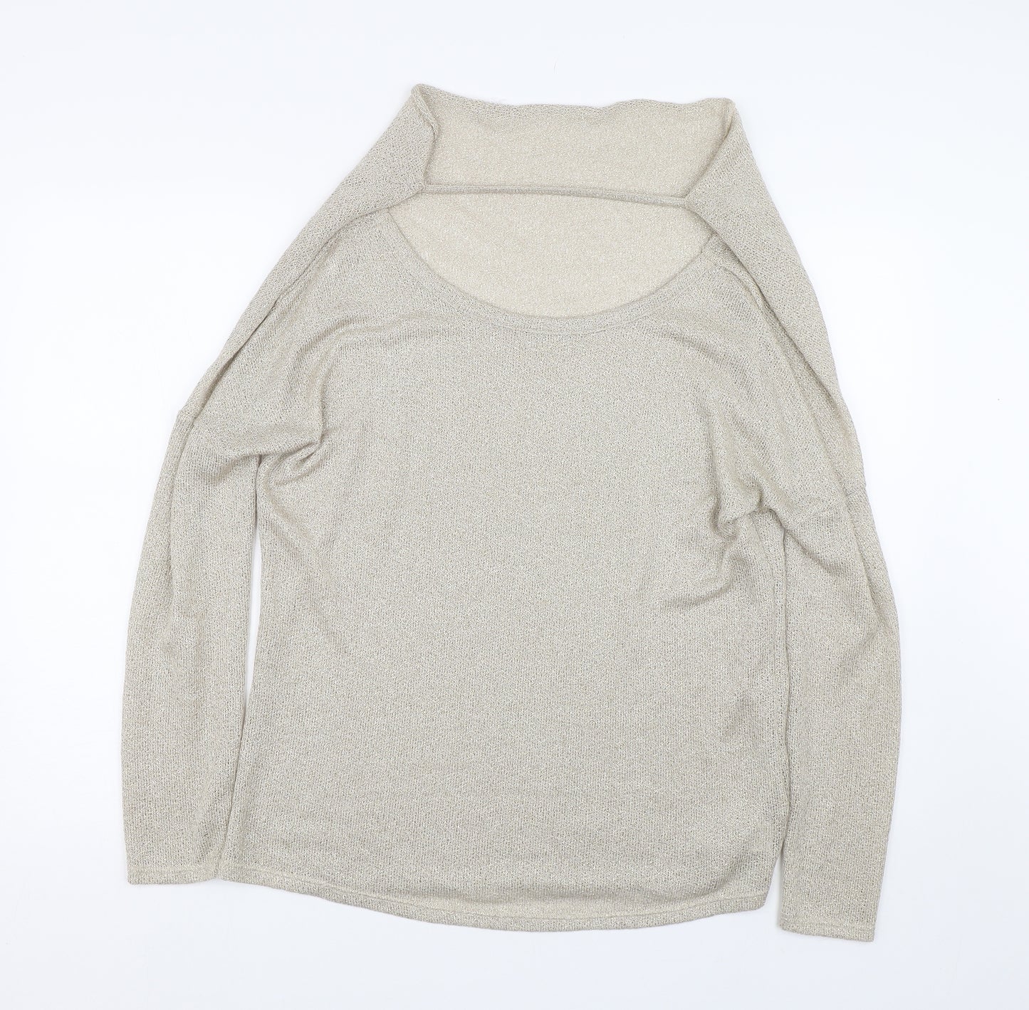 River Island Womens Gold   Pullover Jumper Size 12