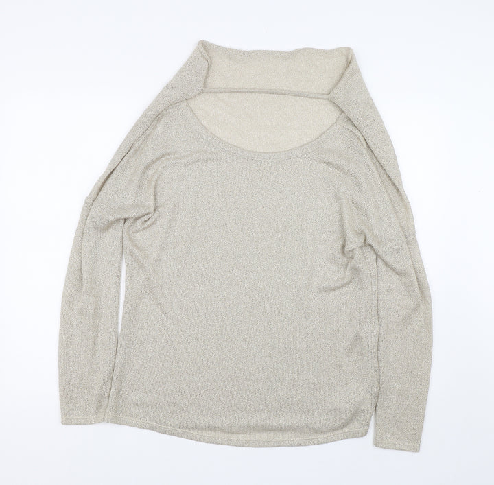 River Island Womens Gold   Pullover Jumper Size 12