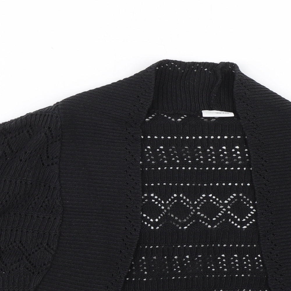 Ethel Austin Womens Black Argyle/Diamond  Cape Jumper Size 20