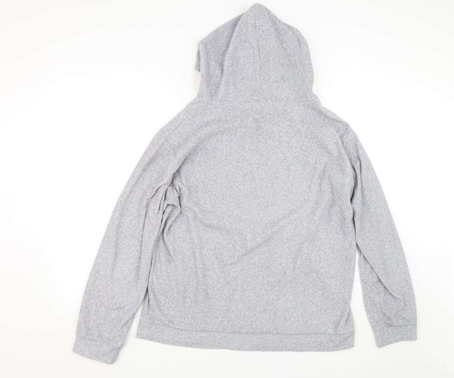 On fire Womens Grey   Henley Hoodie Size 18