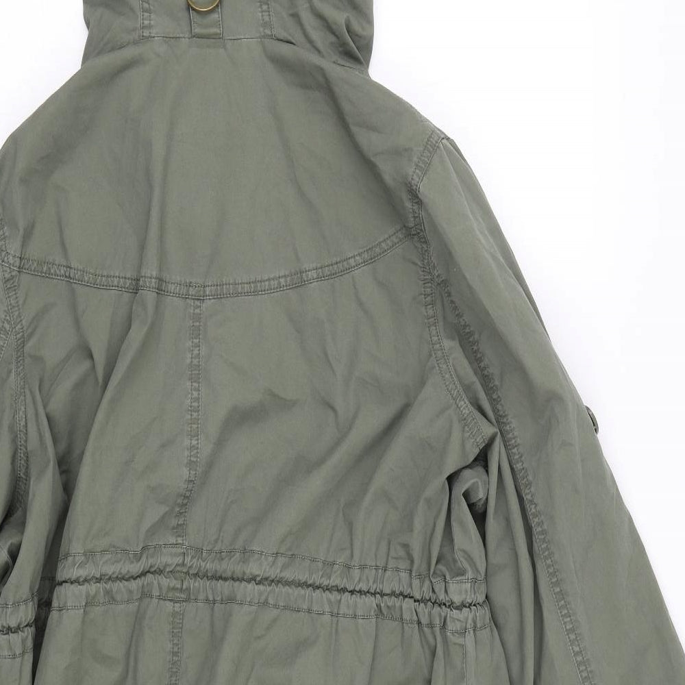 Red Herring Womens Green   Parka Coat Size 16